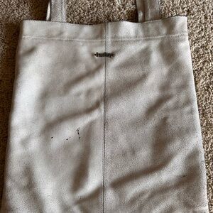 Hurley White Suede Tote